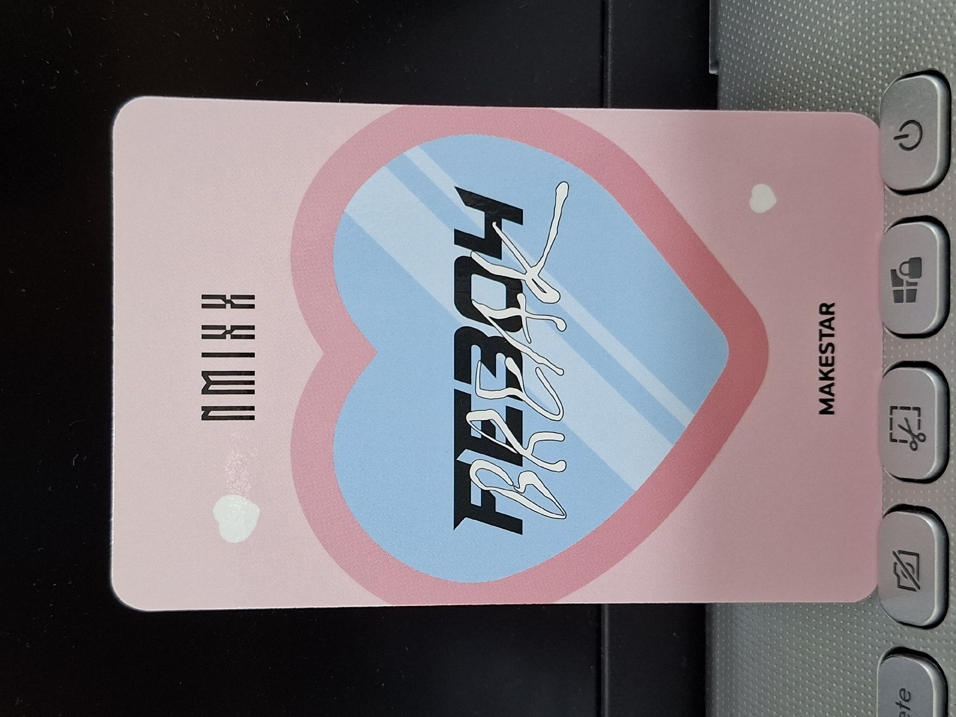 MS 幸運卡 愛心對鏡裴