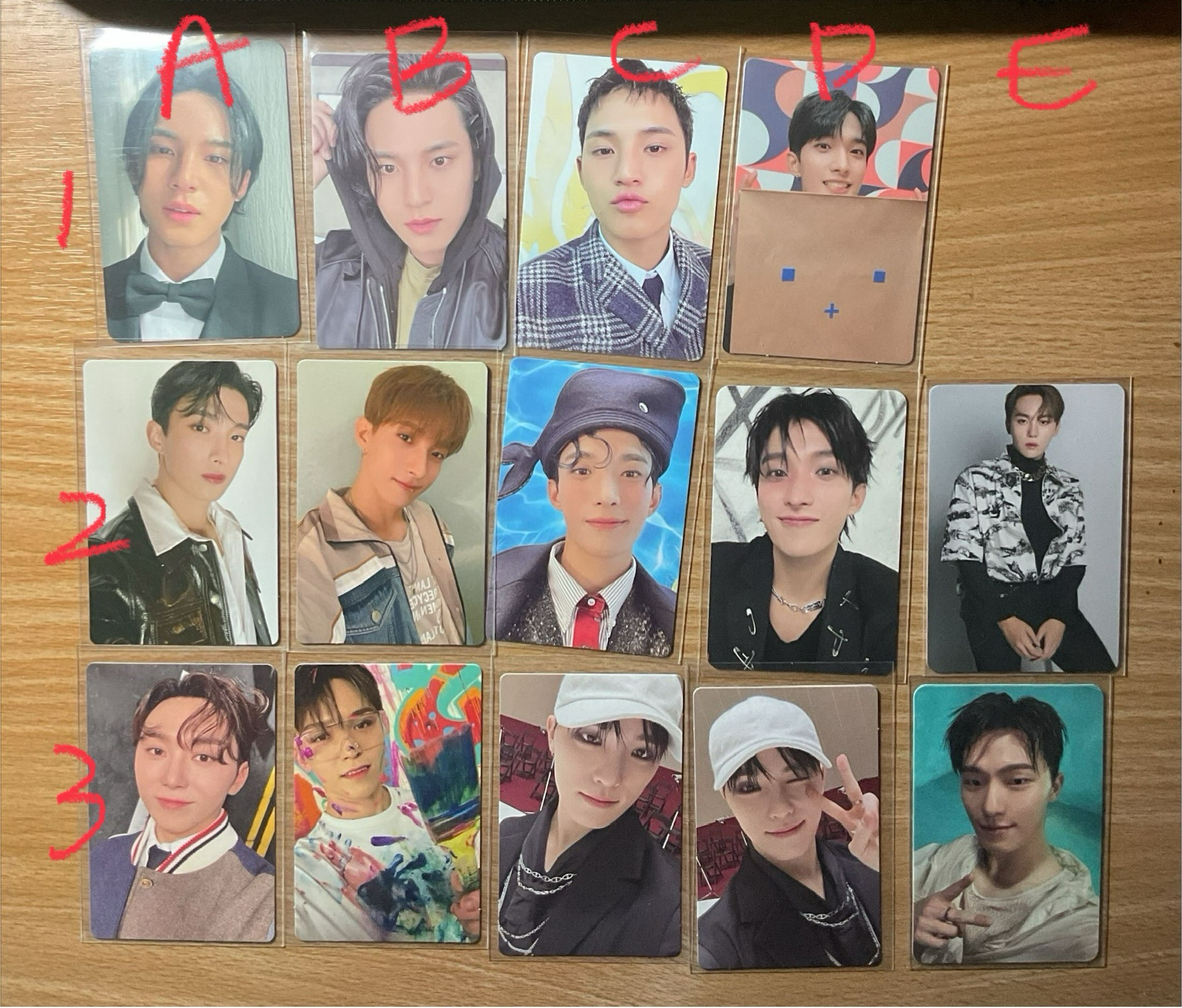 SEVENTEEN 小卡 專卡 金玟奎 李碩珉 夫勝寛 李燦