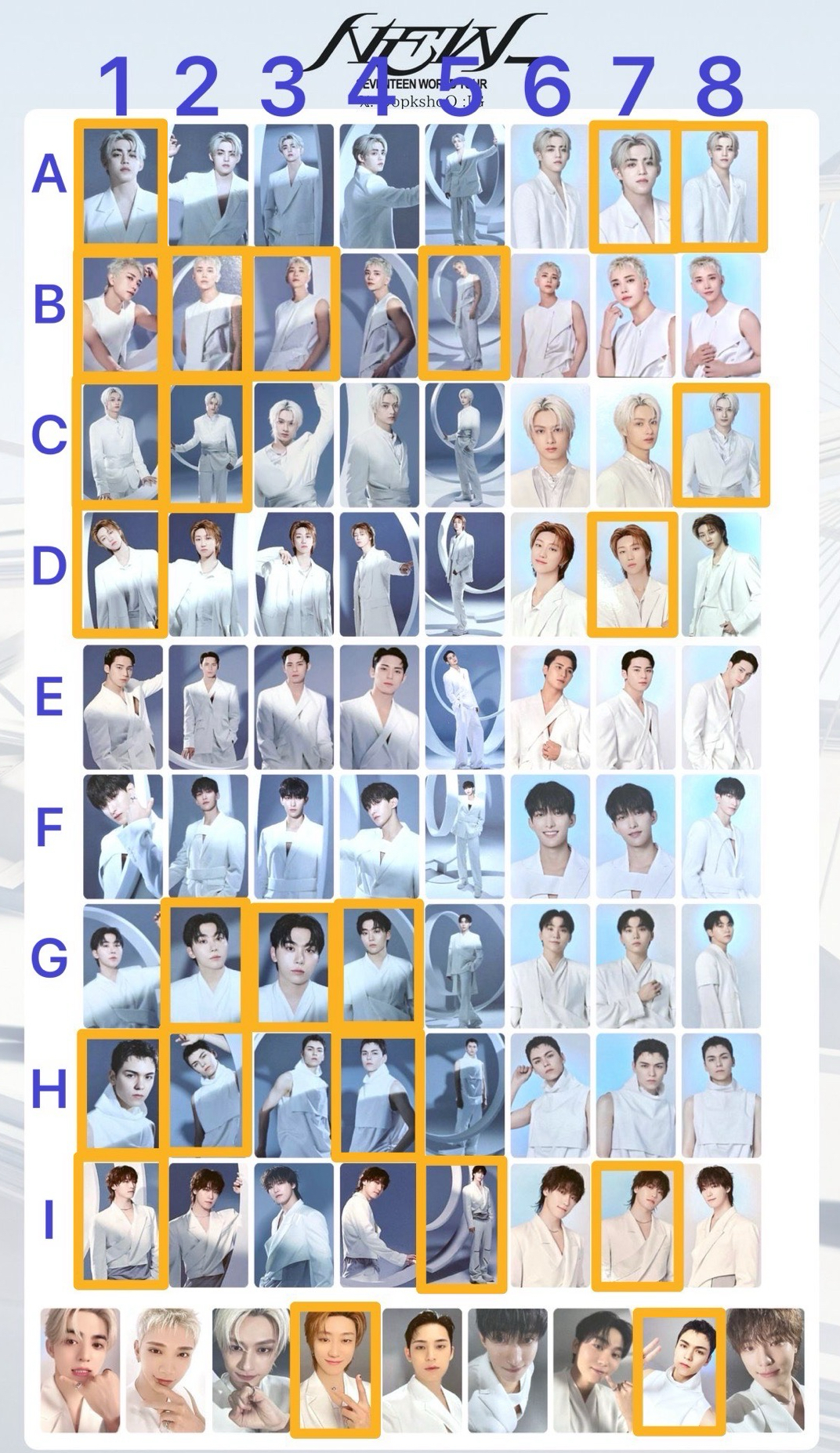 NEW_ 卡包 隨機卡 喆秀俊八寛率燦