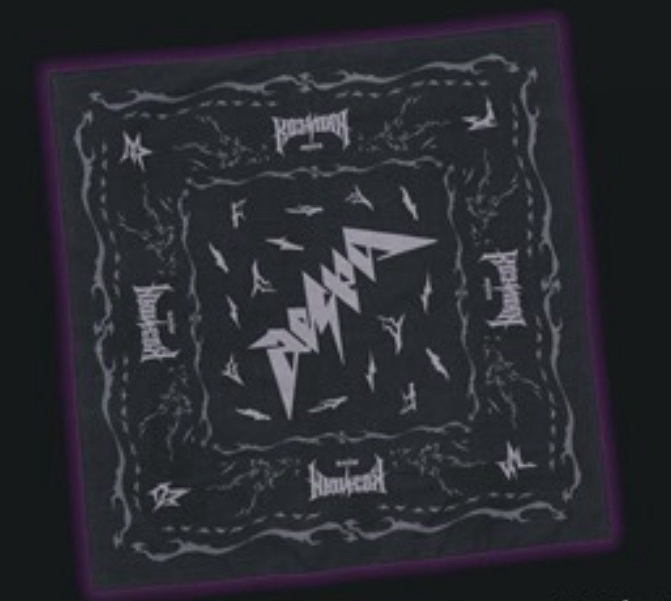 Rich Man 快閃 黑色aespa印花方巾