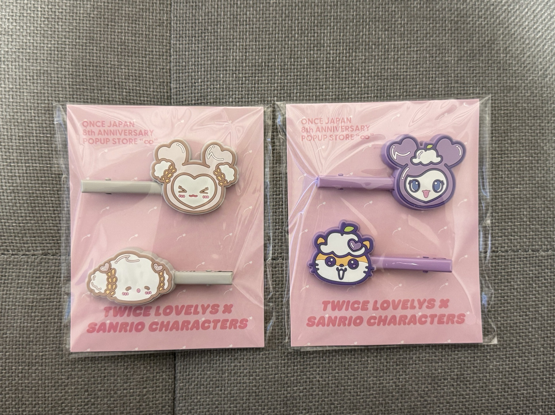 TWICE x SANRIO 髮夾 Savely Davely