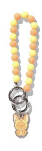 日限定珠珠鑰匙圈-黃春