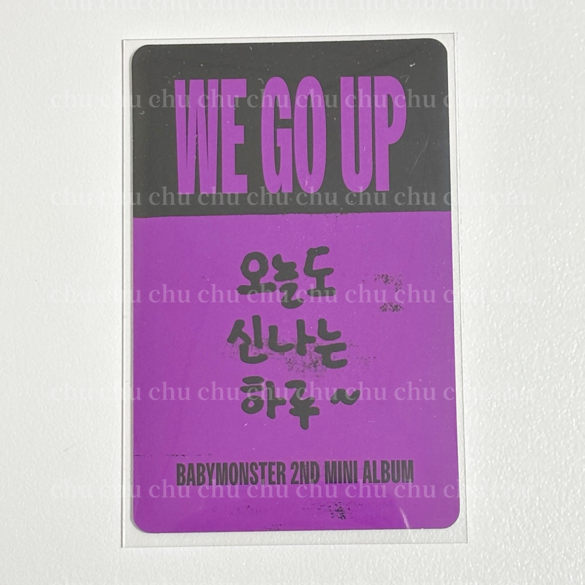 🔵柒2張+拍立得框2入｜韓文卡背