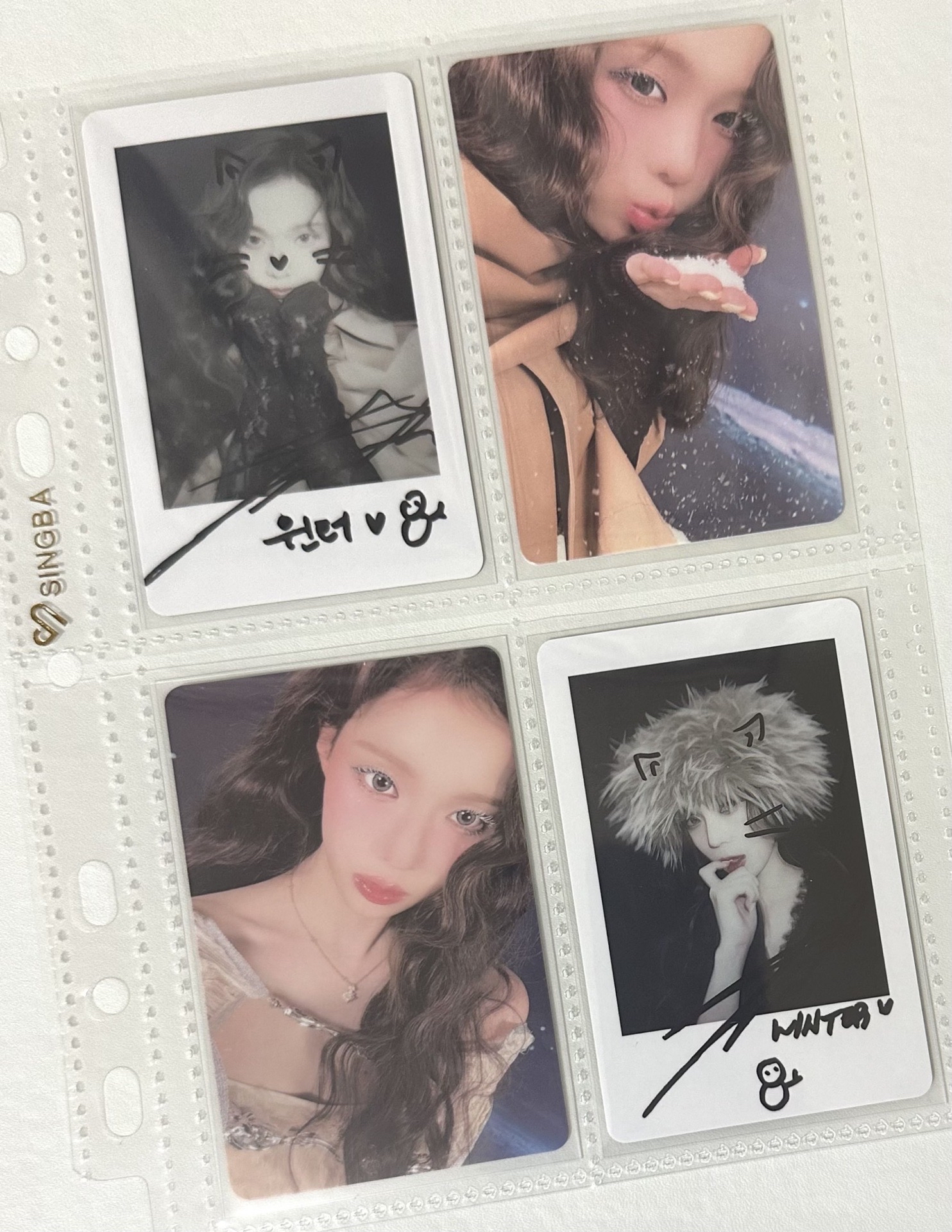   aespa winter MOEVIR雜誌卡