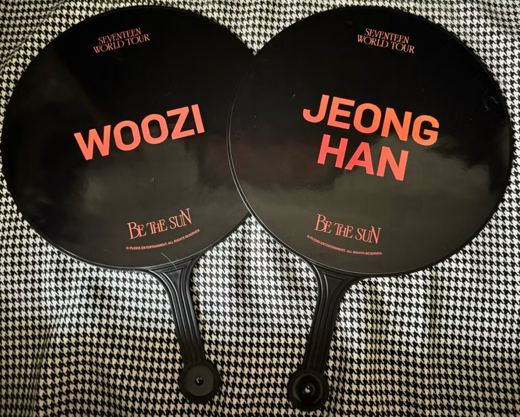 seventeen be the sun 絕版 世巡 李知勳 尹淨漢 woozi 橘底 大扇 扇子 演唱會