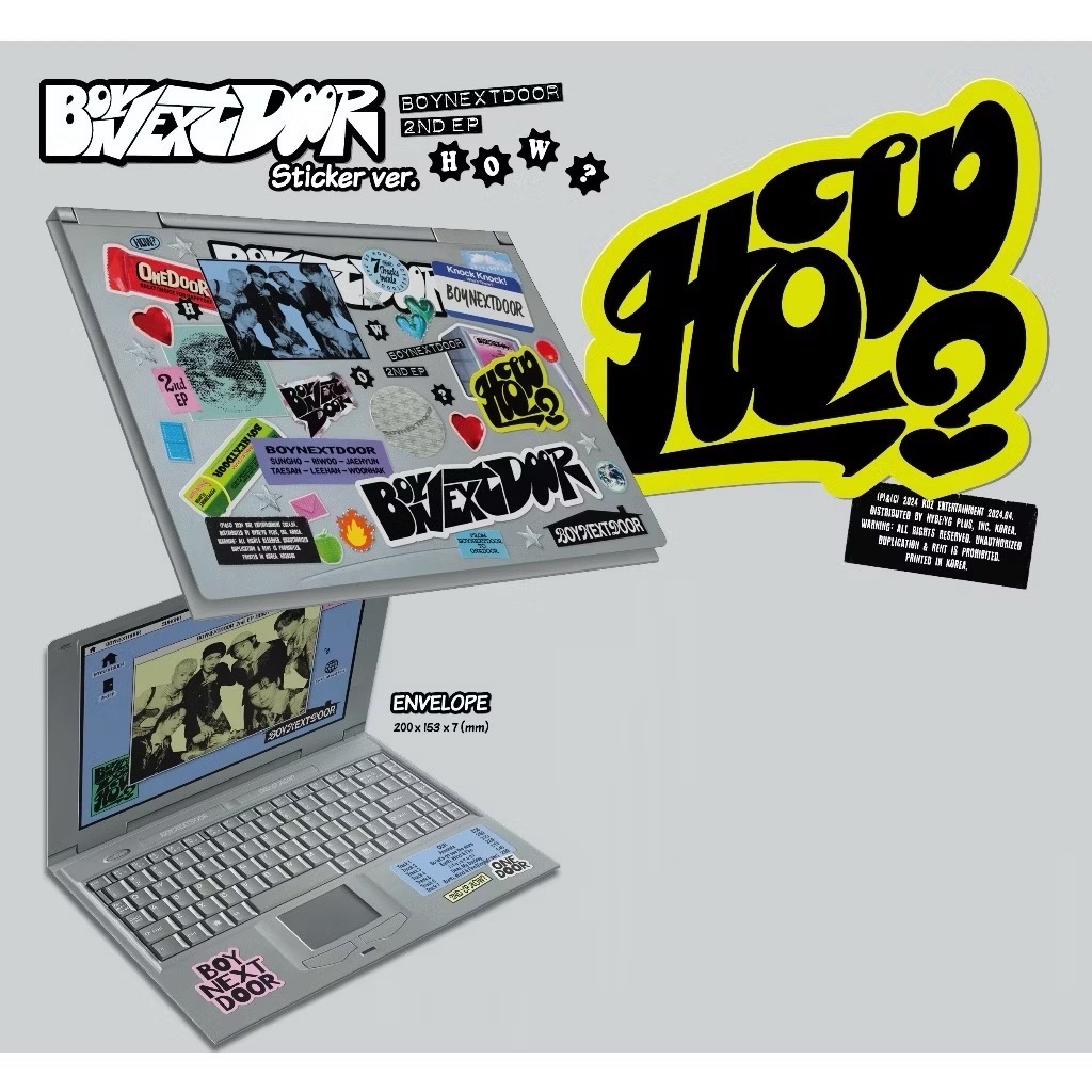 默認廠損 BOYNEXTDOOR 售全專 How 單封專 貼紙書 金李涵 金雲鶴