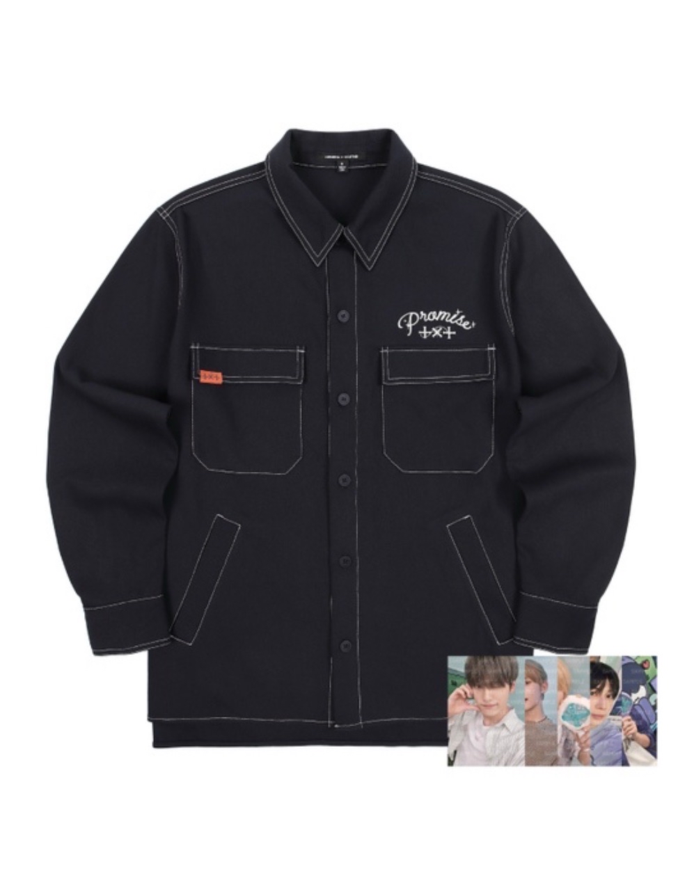 TXT超好看反車線牛仔外套L 超便宜出