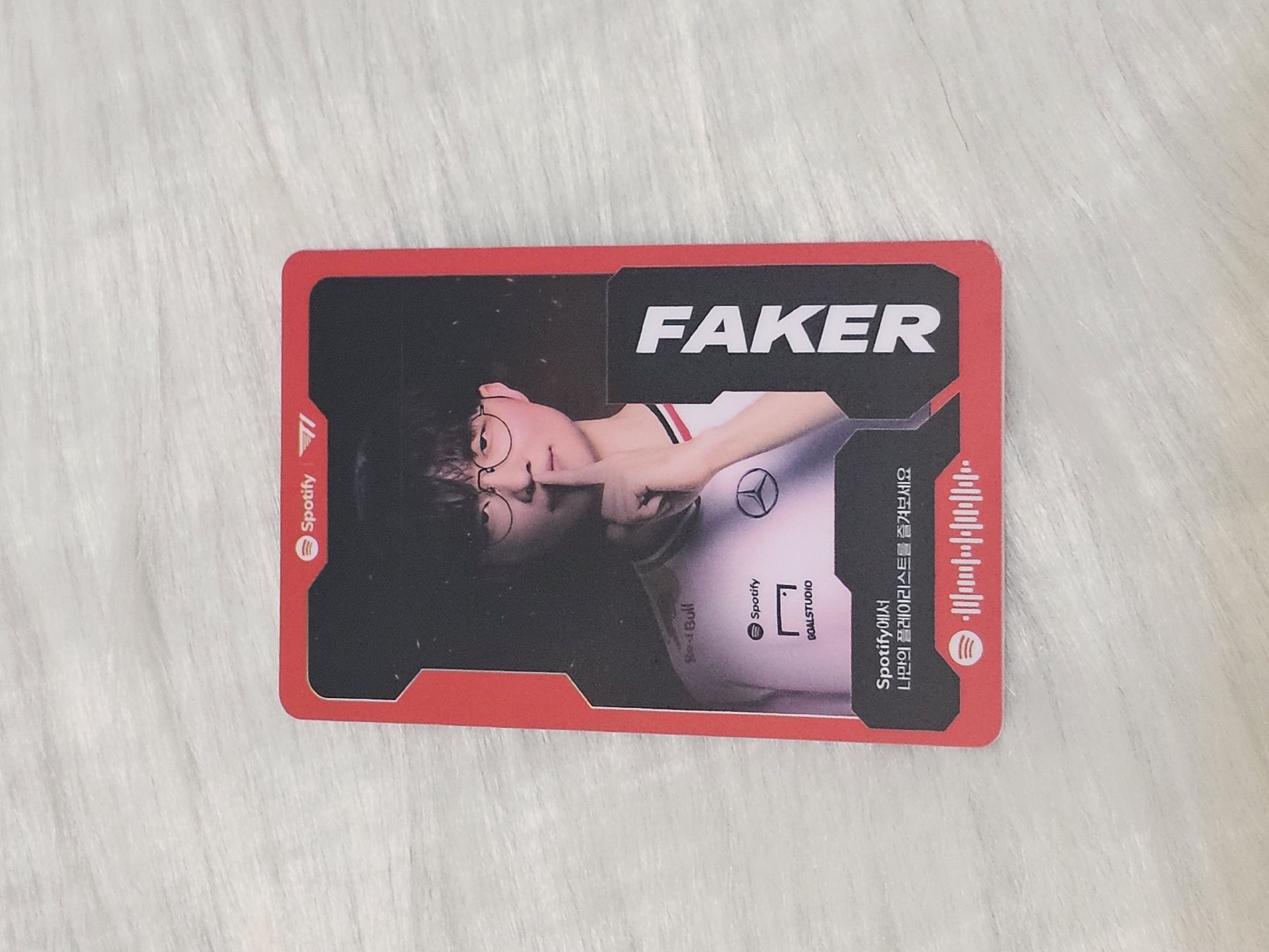 Faker t1主場日spotify限定nfc小卡
