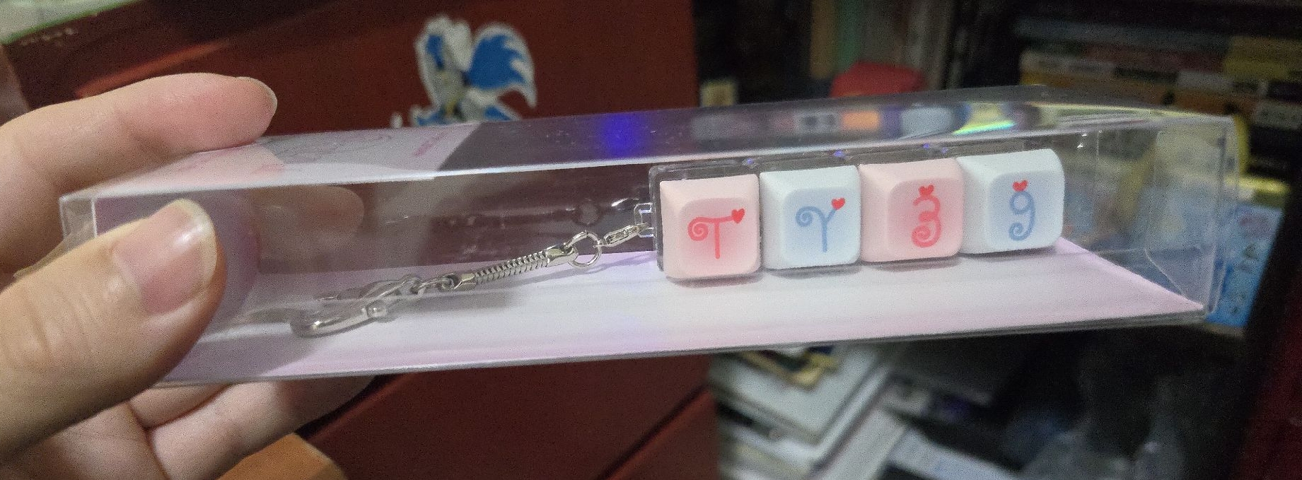 The TENSE 鍵帽 鑰匙圈吊飾 手寫版