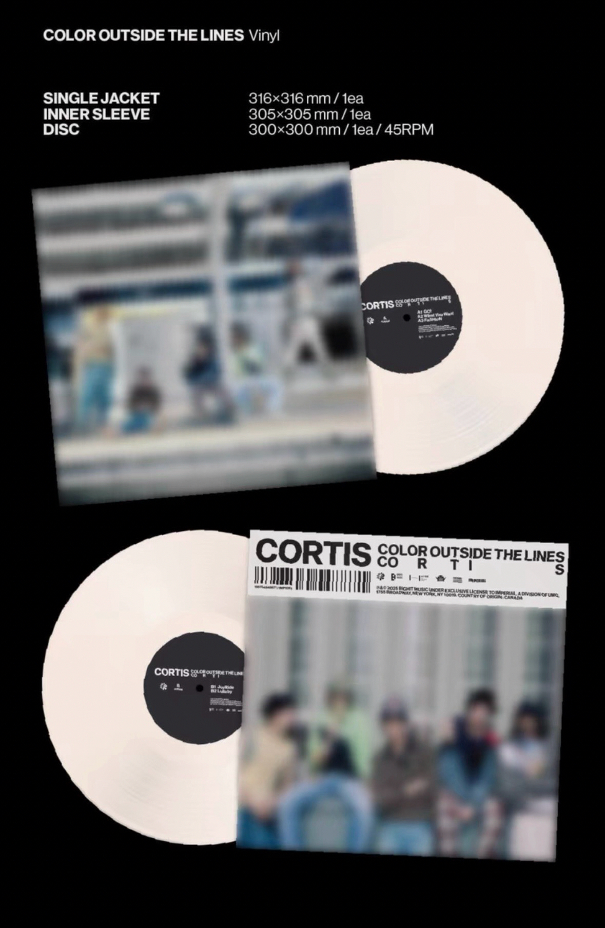 Cortis Color Outside The Lines Vinyl 黑膠 全新未拆