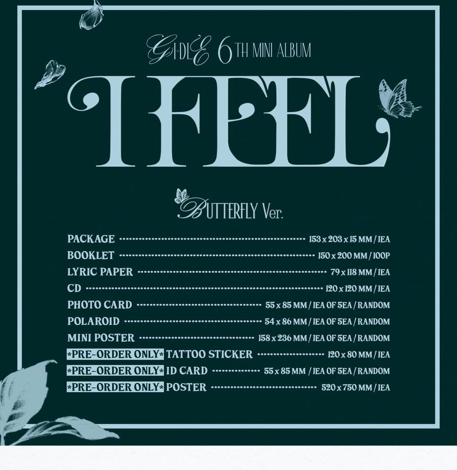 BUTTERFLY版 專輯配置