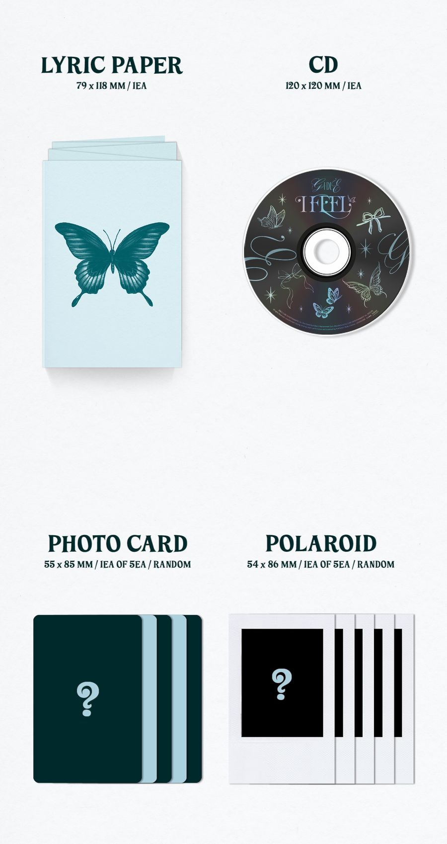 BUTTERFLY版 專輯配置