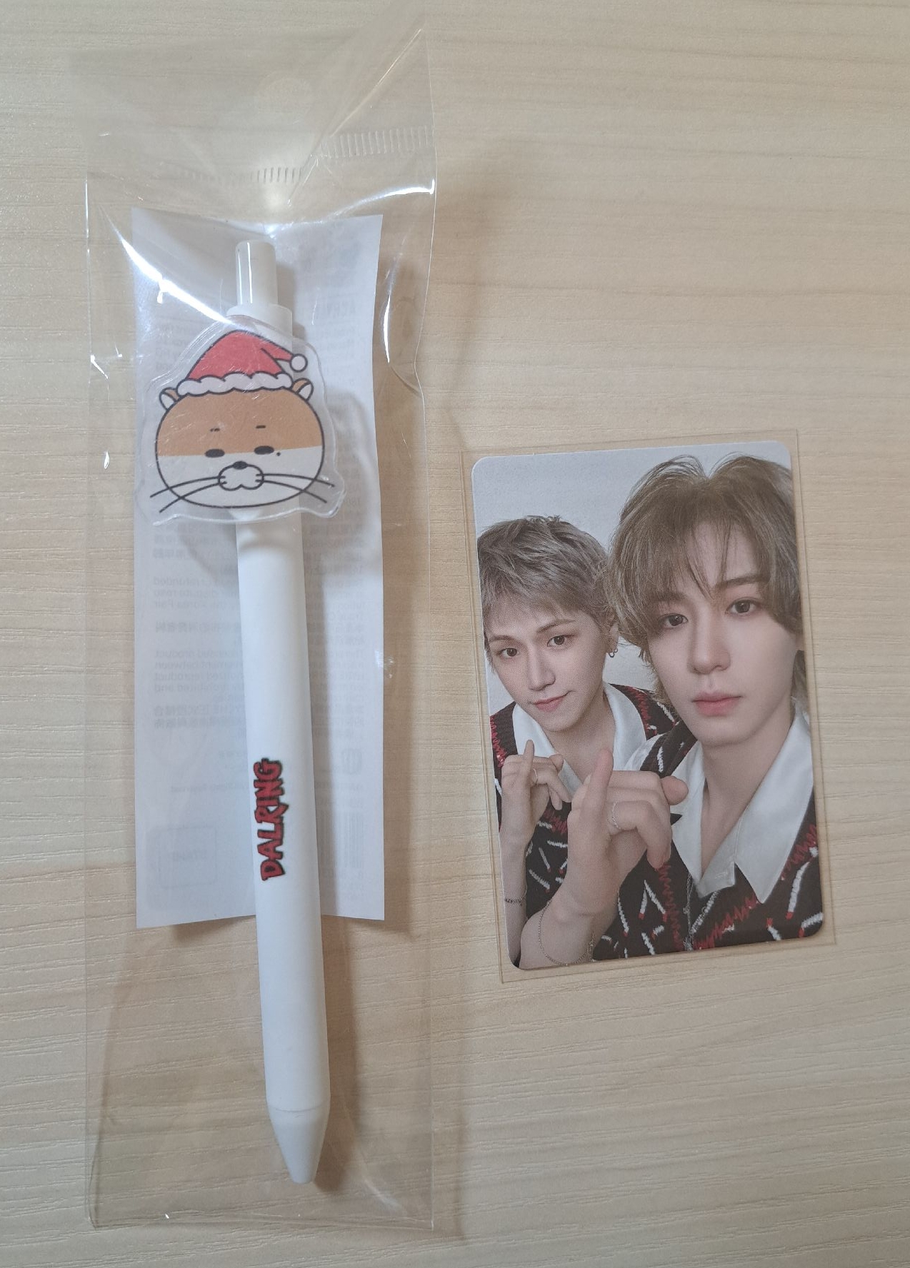快閃店哩嗚原子筆、哩嗚李涵日專雙人卡 BOYLIFE不拆