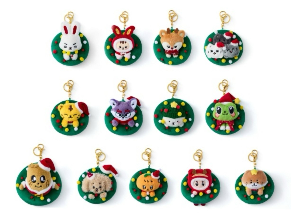 聖誕MINITEEN 花圈鑰匙圈