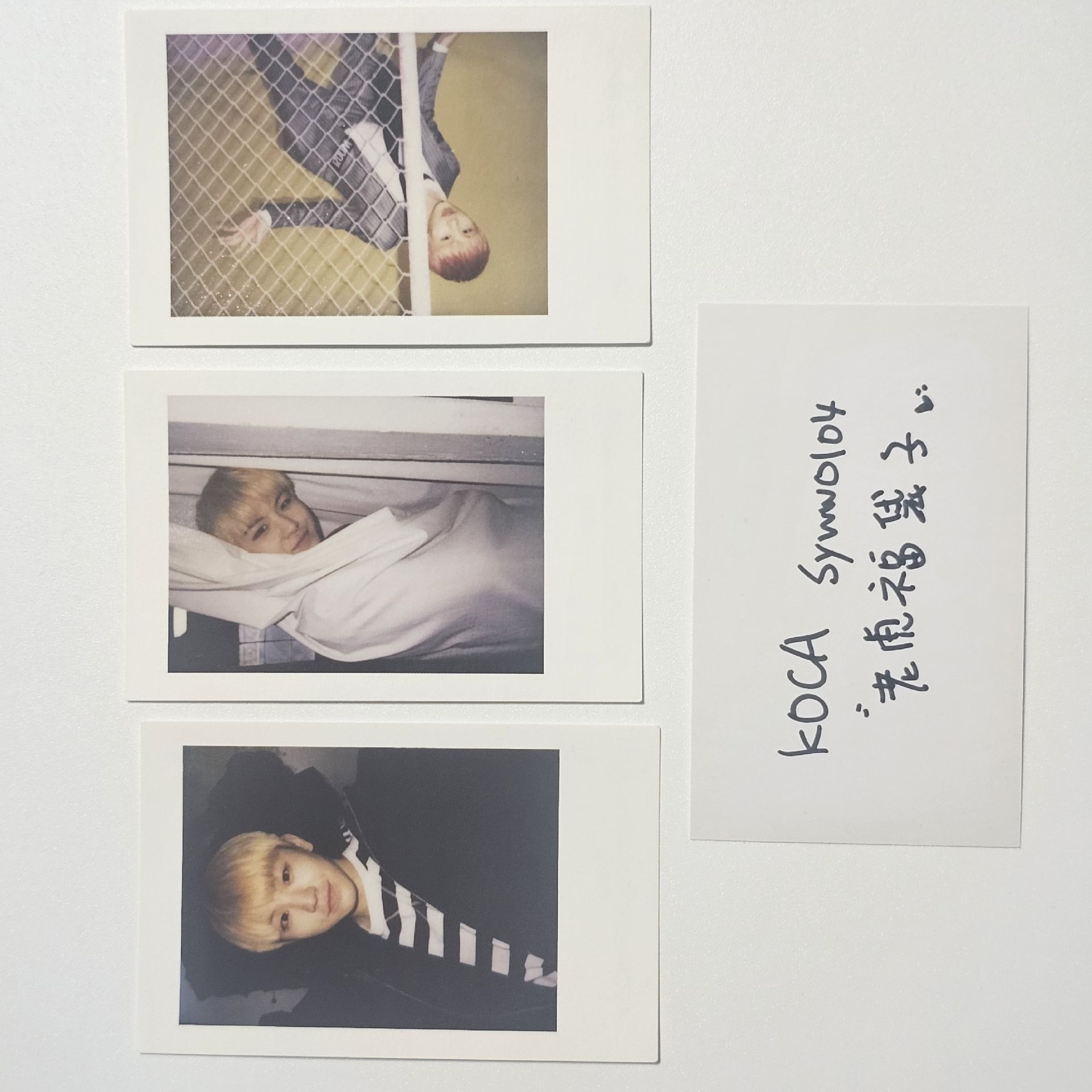 15’BOYS WISH 周邊卡 B ver 閃鑽拍立得鐵盒卡 WOOZI