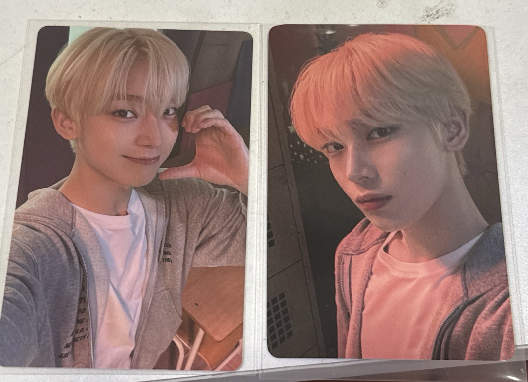 enhypen正規二wvs直播卡臉頰比心禹 一直娛簽售4.0語音卡 不拆售