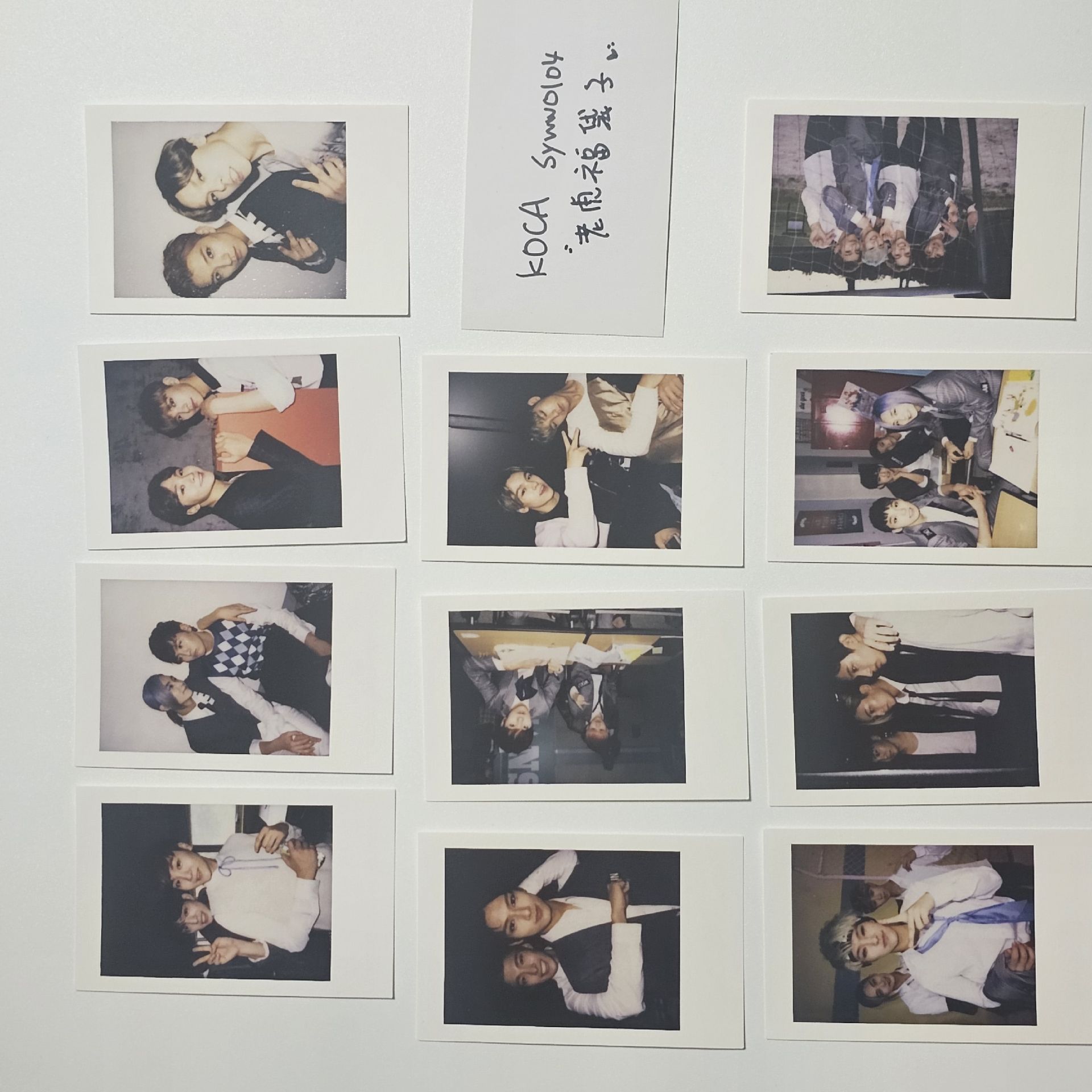 15’BOYS WISH 周邊卡 B ver 閃鑽拍立得鐵盒卡 雙人/多人合照