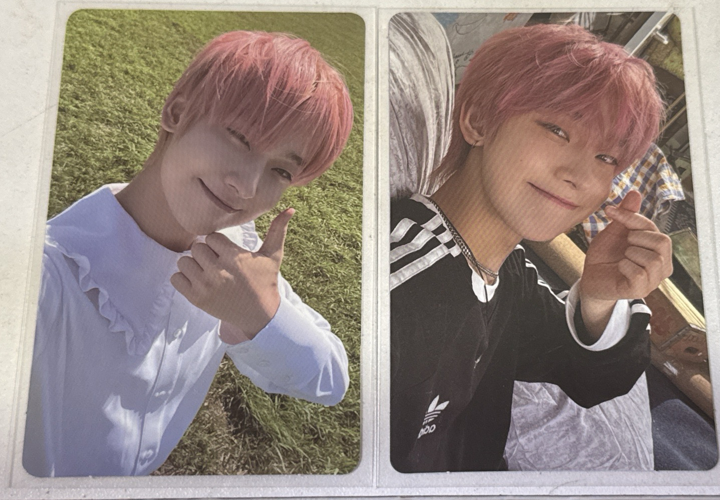 enhypen金善禹正規一後續yet版專卡 正規一藍版愛迪達 粉髮禹