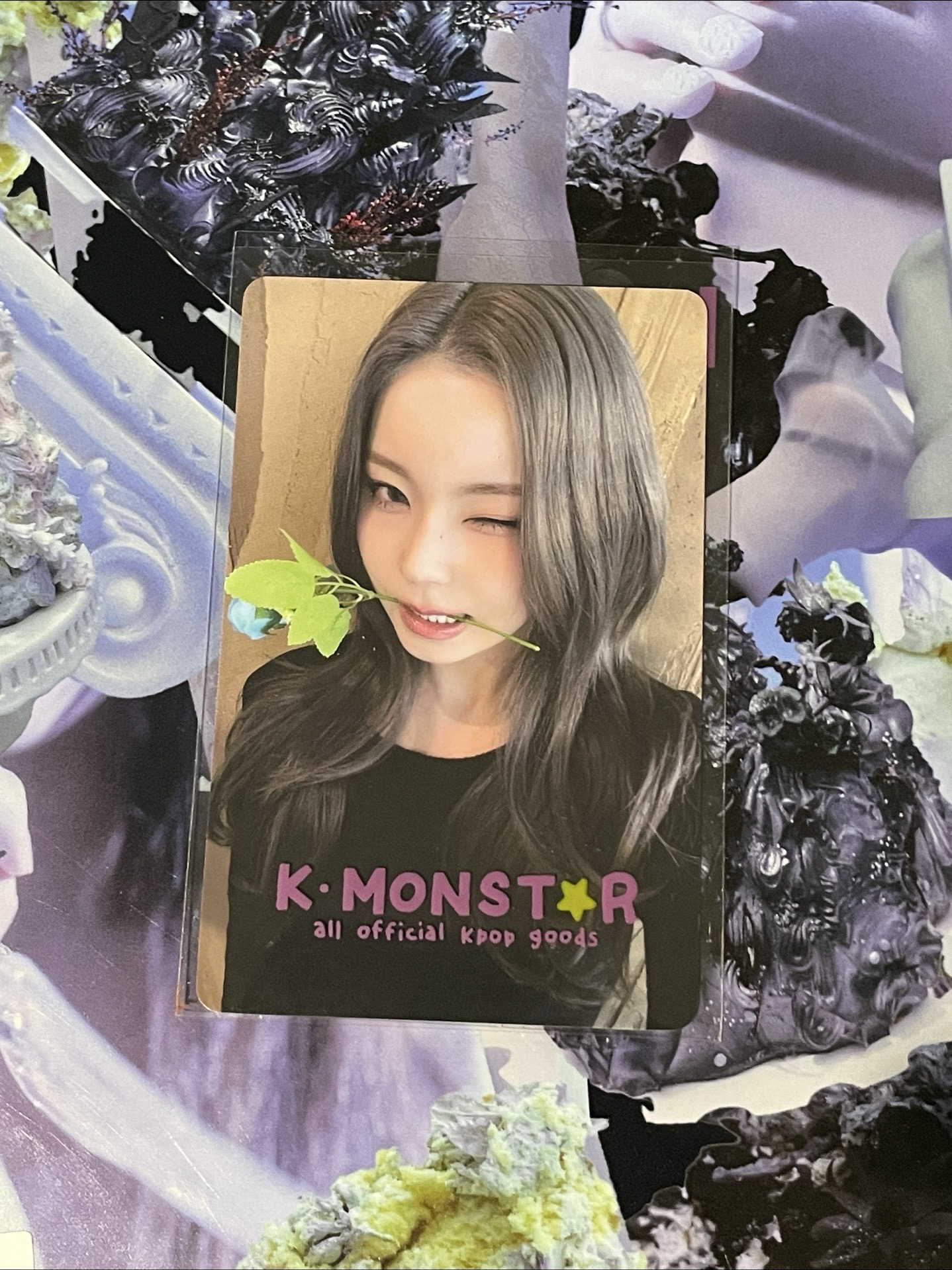 KM藍色玫瑰 圭中簽卡 