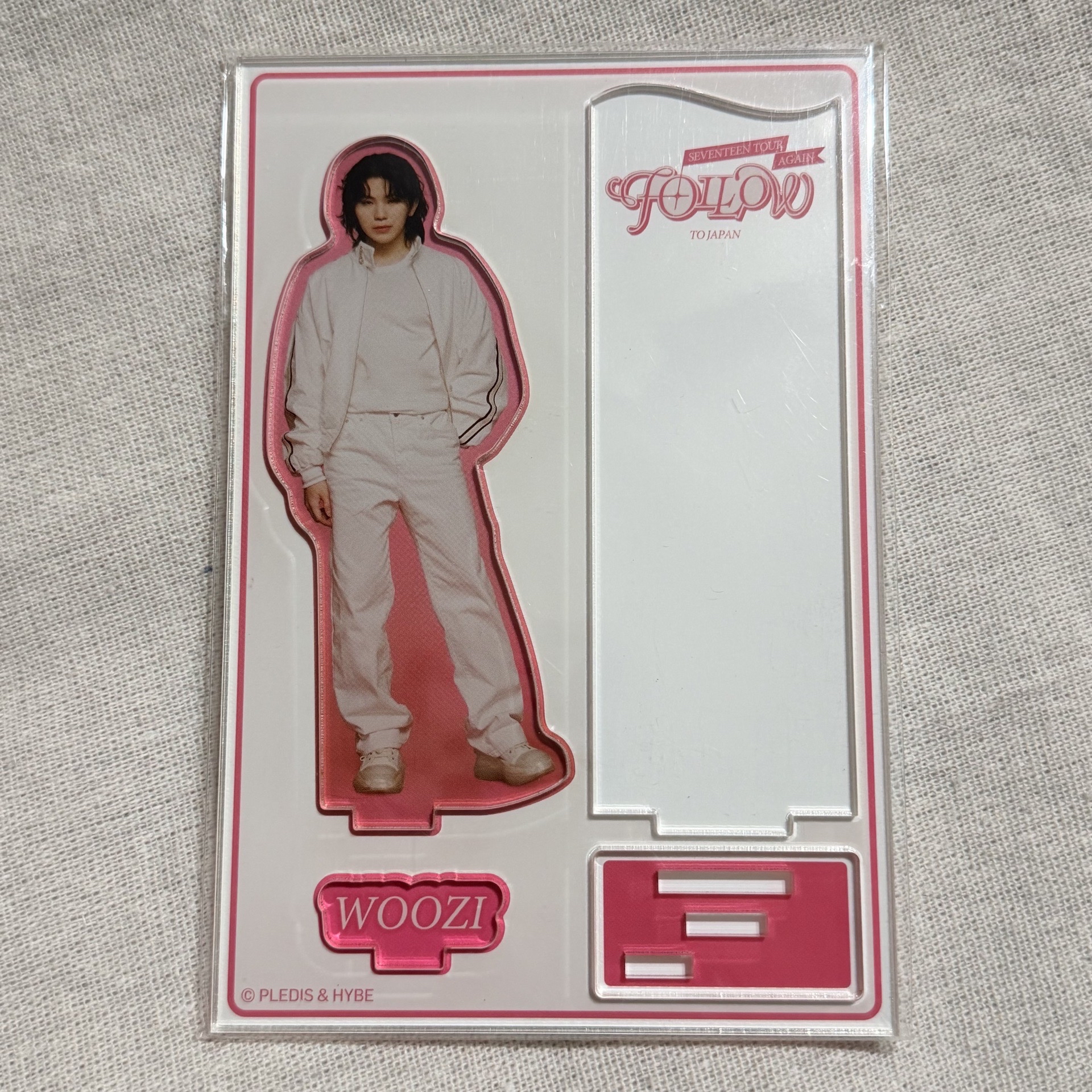 SEVENTEEN WOOZI follow again Japan 立牌