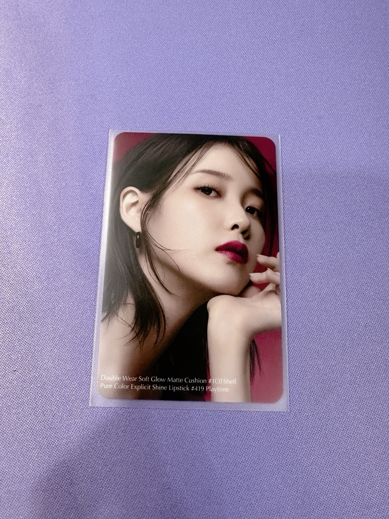 【現貨/ 複數小卡出售】 IU 雅詩蘭黛 化妝品 代言卡 