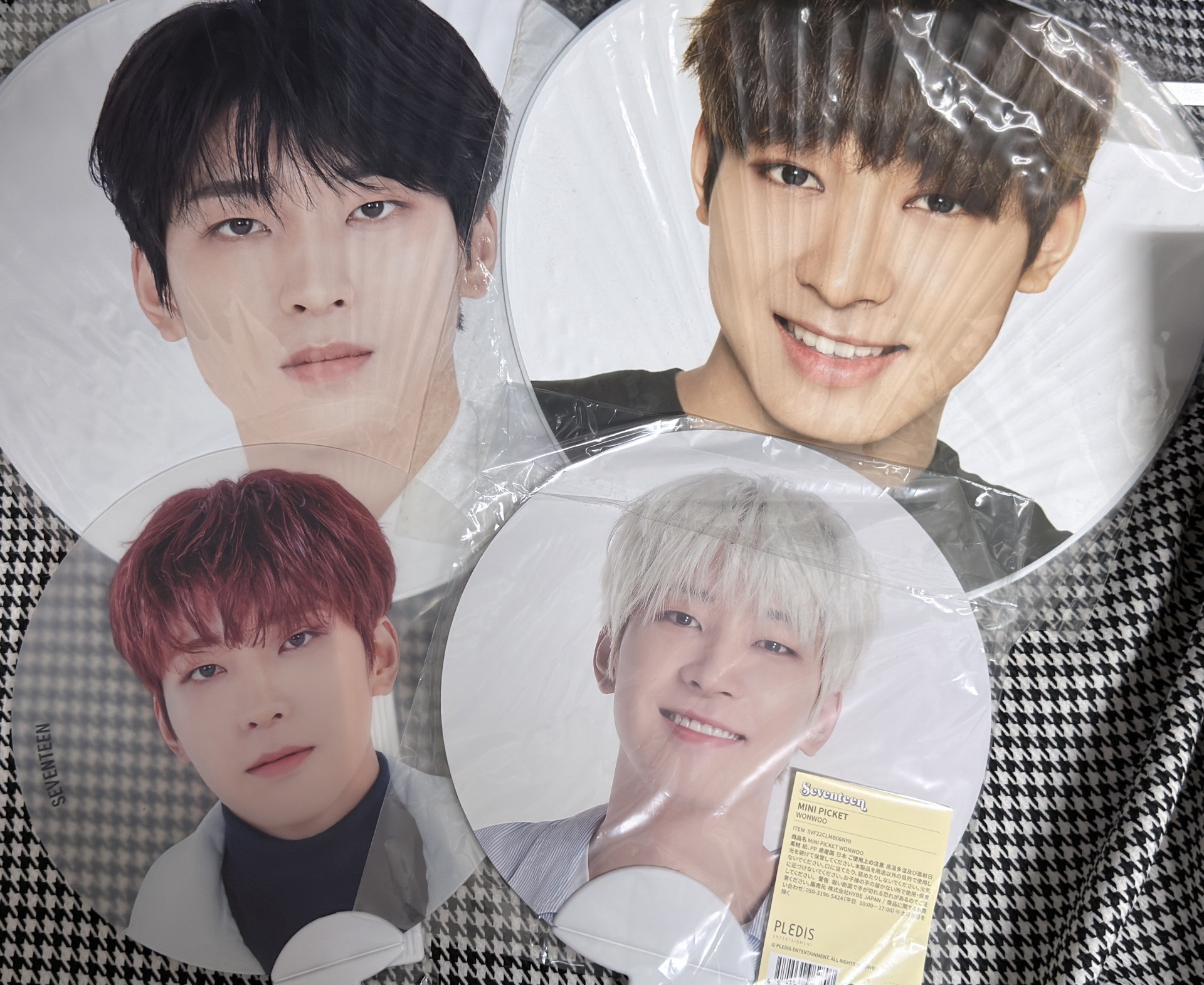 （四把不拆）seventeen 全圓佑 日巡 扇子 大扇 hanabi 透扇 