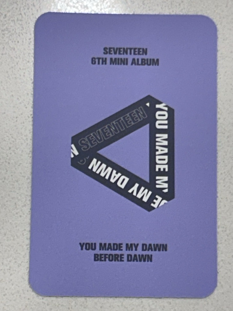 SEVENTEEN WOOZI 迷六專卡