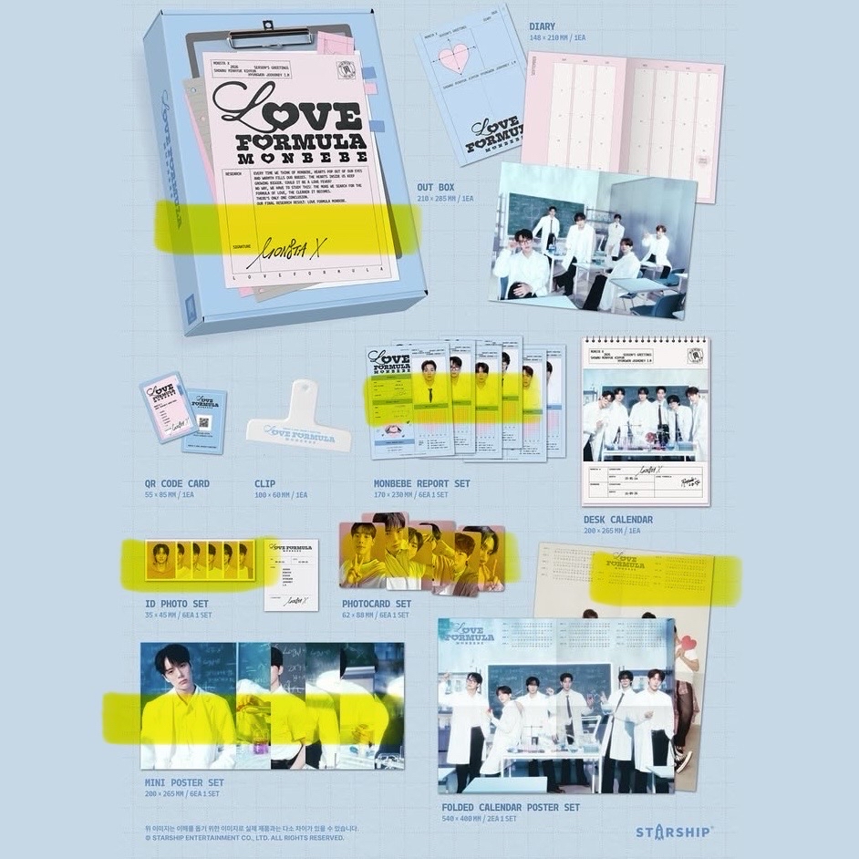 MONSTA X 2026 SEASON’S GREETINGS 個人set拆售