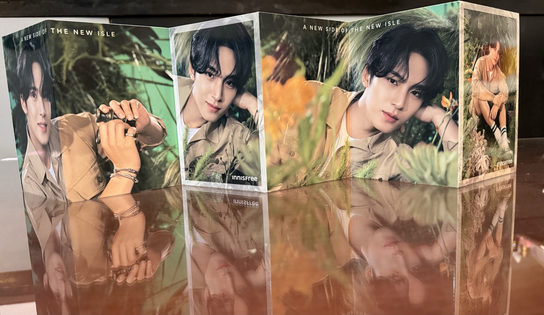 💙玟奎INNISFREE鐵盒風琴明信片組