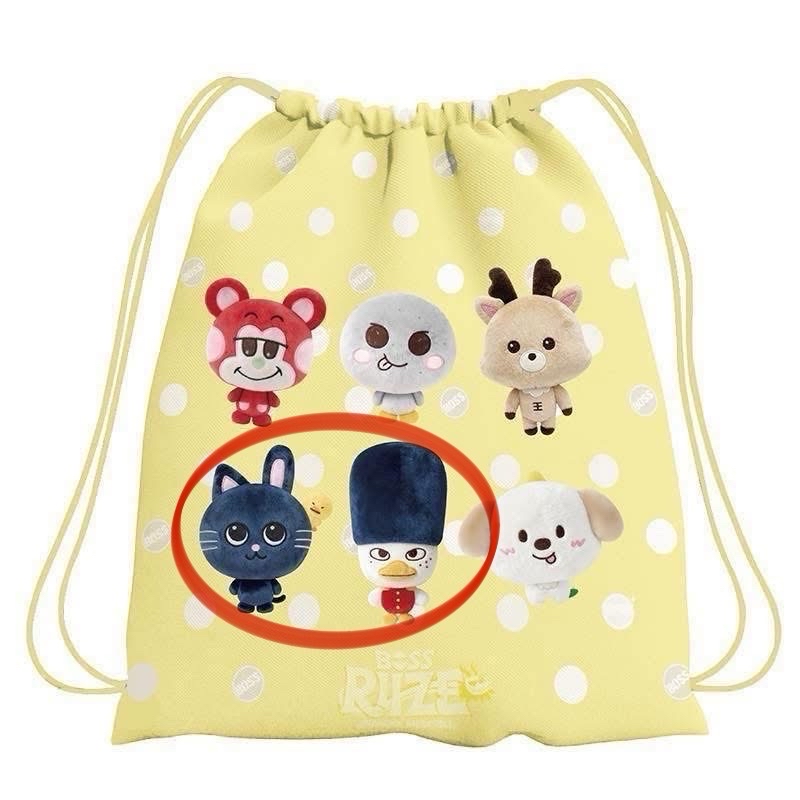 RIIZE 上海快閃 背包大頭娃 彬熙各1 兔貓鴨豆兵