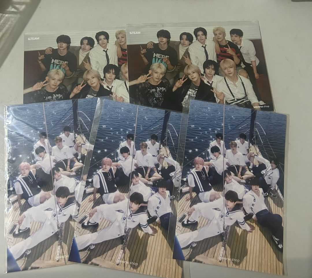 &TEAM 團體相片 明信片 