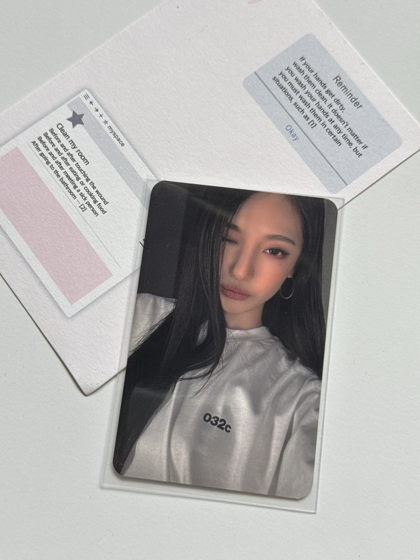 aespa ningning 032c 代言小卡 衣服卡 寧寧 寧藝卓