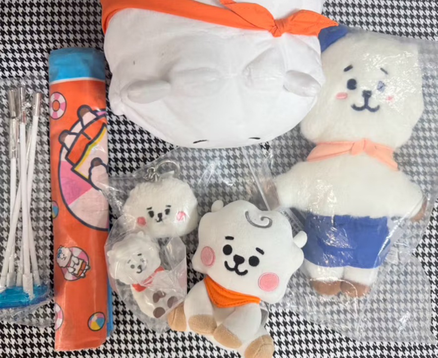 (整圖出）BTS 防彈少年團 日本限定 RJ 娃娃 套組 吊飾 鑰匙扣 金碩珍 JIN