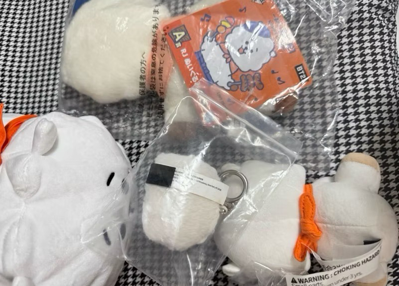 (整圖出）BTS 防彈少年團 日本限定 RJ 娃娃 套組 吊飾 鑰匙扣 金碩珍 JIN