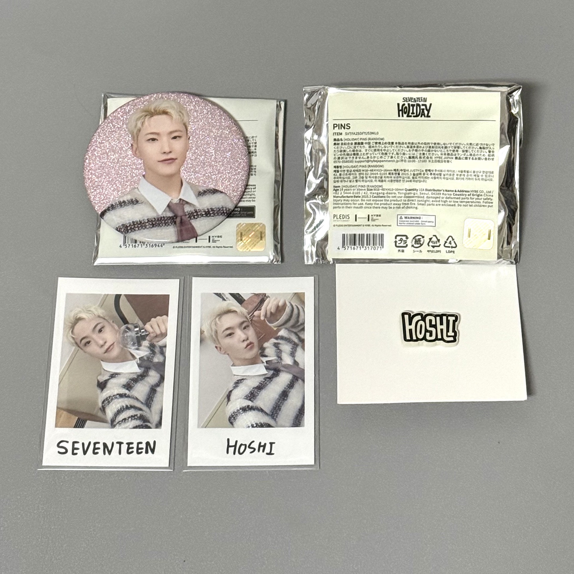 HOLIDAY HOSHI 徽章 拍立得