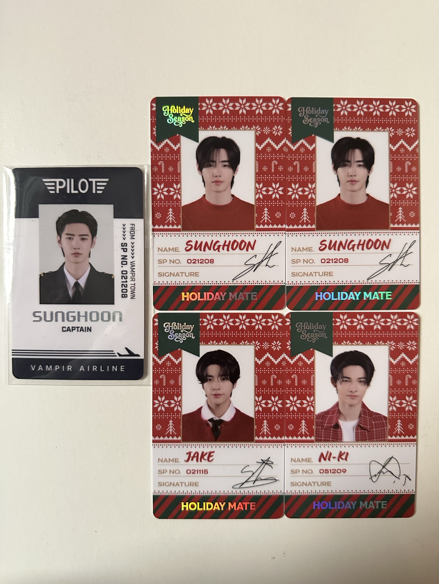 節日SP卡、機長SP卡 皆未掃 朴成訓 沈載倫JAKE 西村力NI-KI