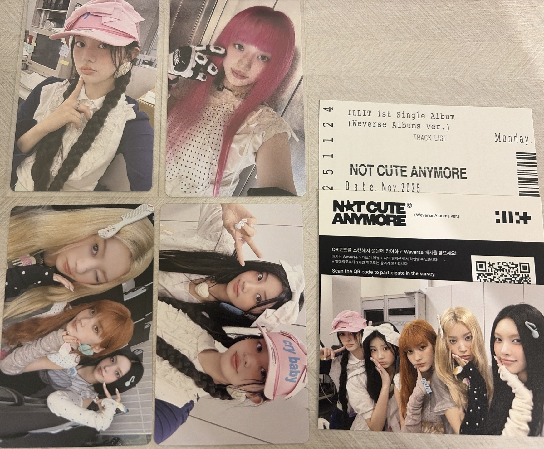 Illit 電子專 全專 兩張敏珠 圖上全附 QR可掃