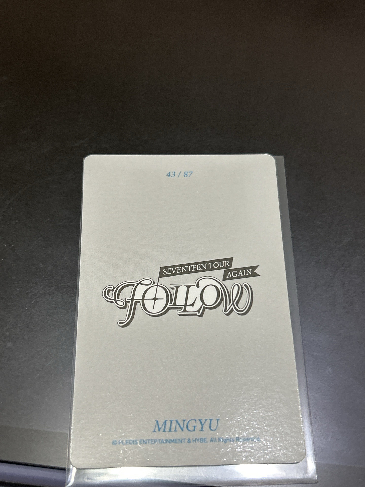 珉奎 FOLLOW AGAIN 隨機卡 