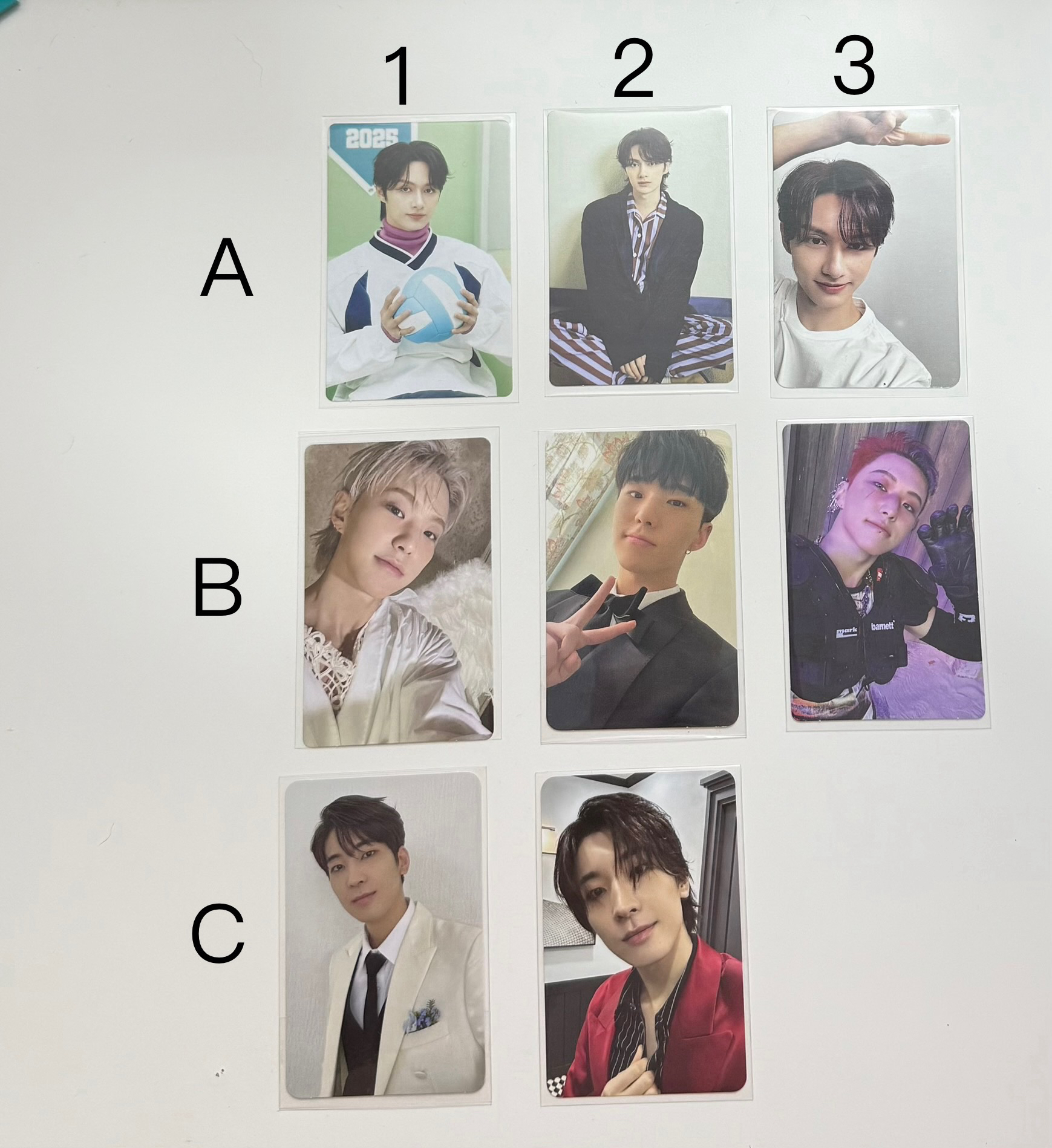 Jun/Hoshi/Wonwoo 96line 卡 （填卡冊的朋友歡迎參考）