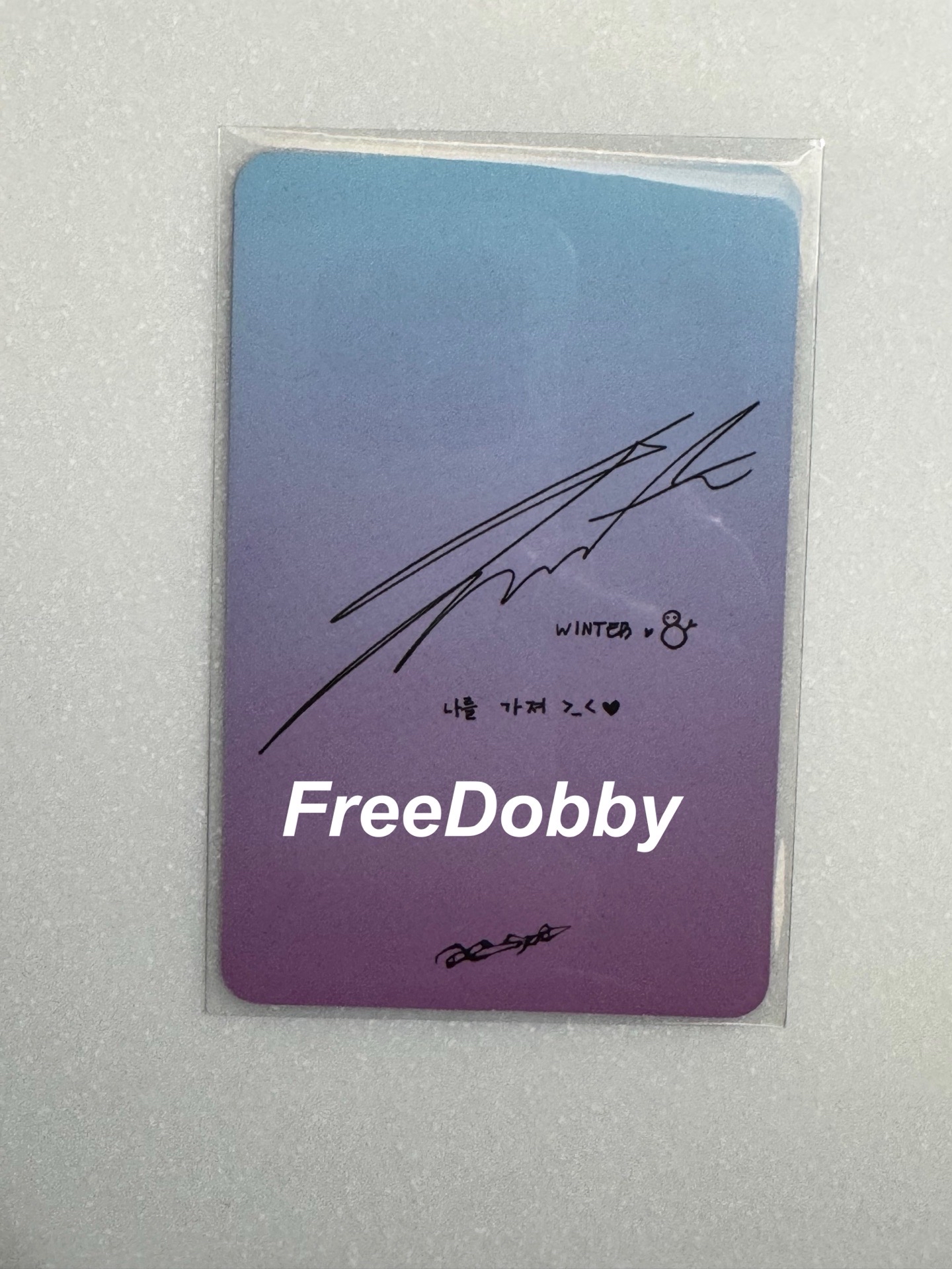 ⚡️aespa Drama 公放卡 打歌卡 冬天 Winter