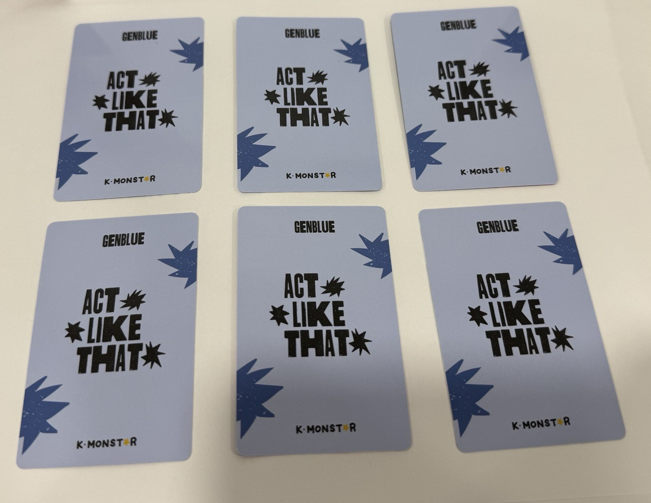 ACT LIKE THAT km 2.0 線下 簽售卡 心茗 ver.