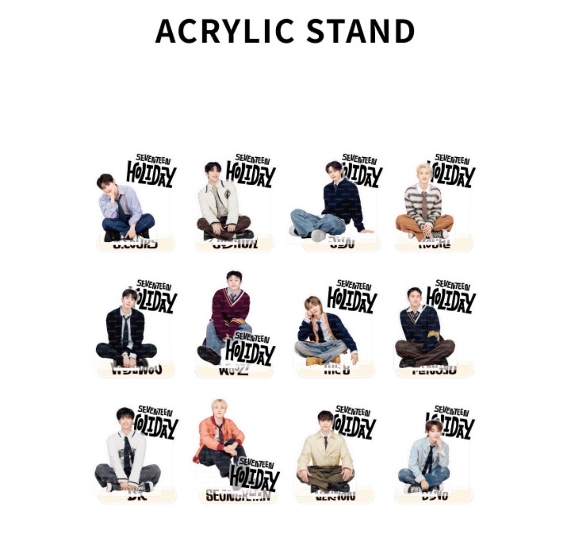 SEVENTEEN HOLIDAY 立牌 李碩珉 李燦