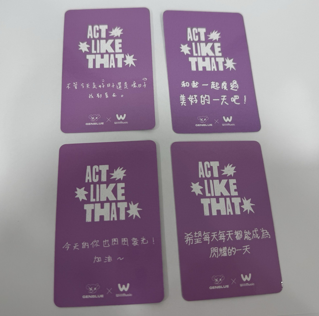 ACT LIKE THAT 微樂客 1.0 線下 高雄 簽售卡 Spring ver.