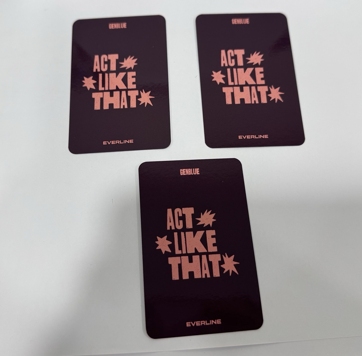 ACT LIKE THAT el 6.0 線下 簽售卡  ver.