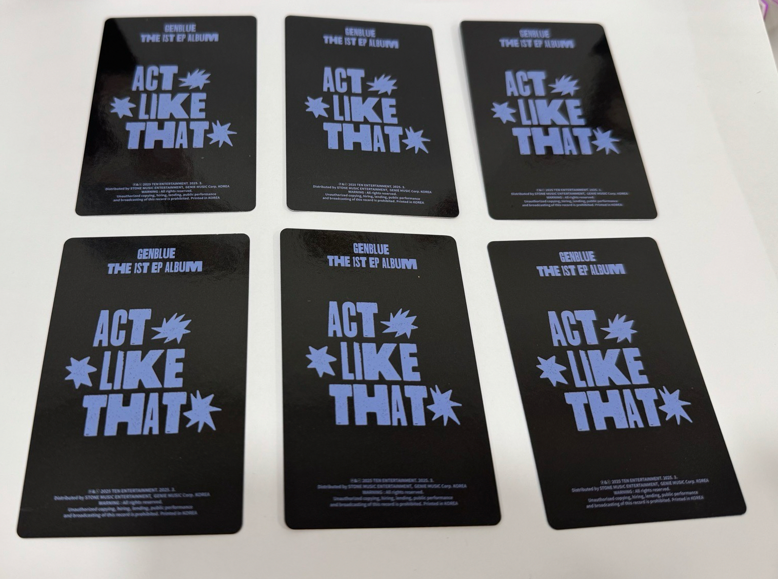 ACT LIKE THAT 專輯卡 PB  ver.