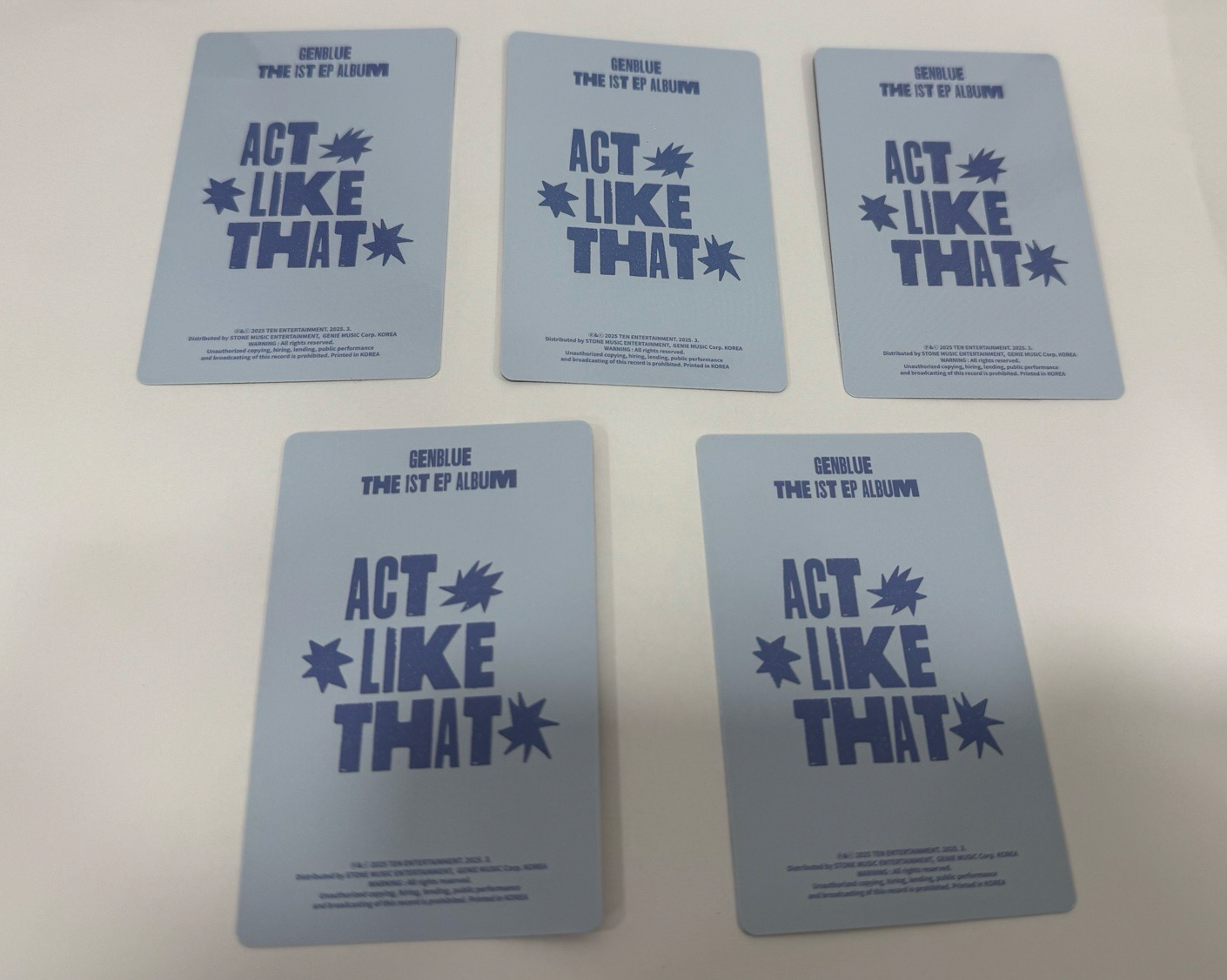 ACT LIKE THAT 專輯卡 PB ver.