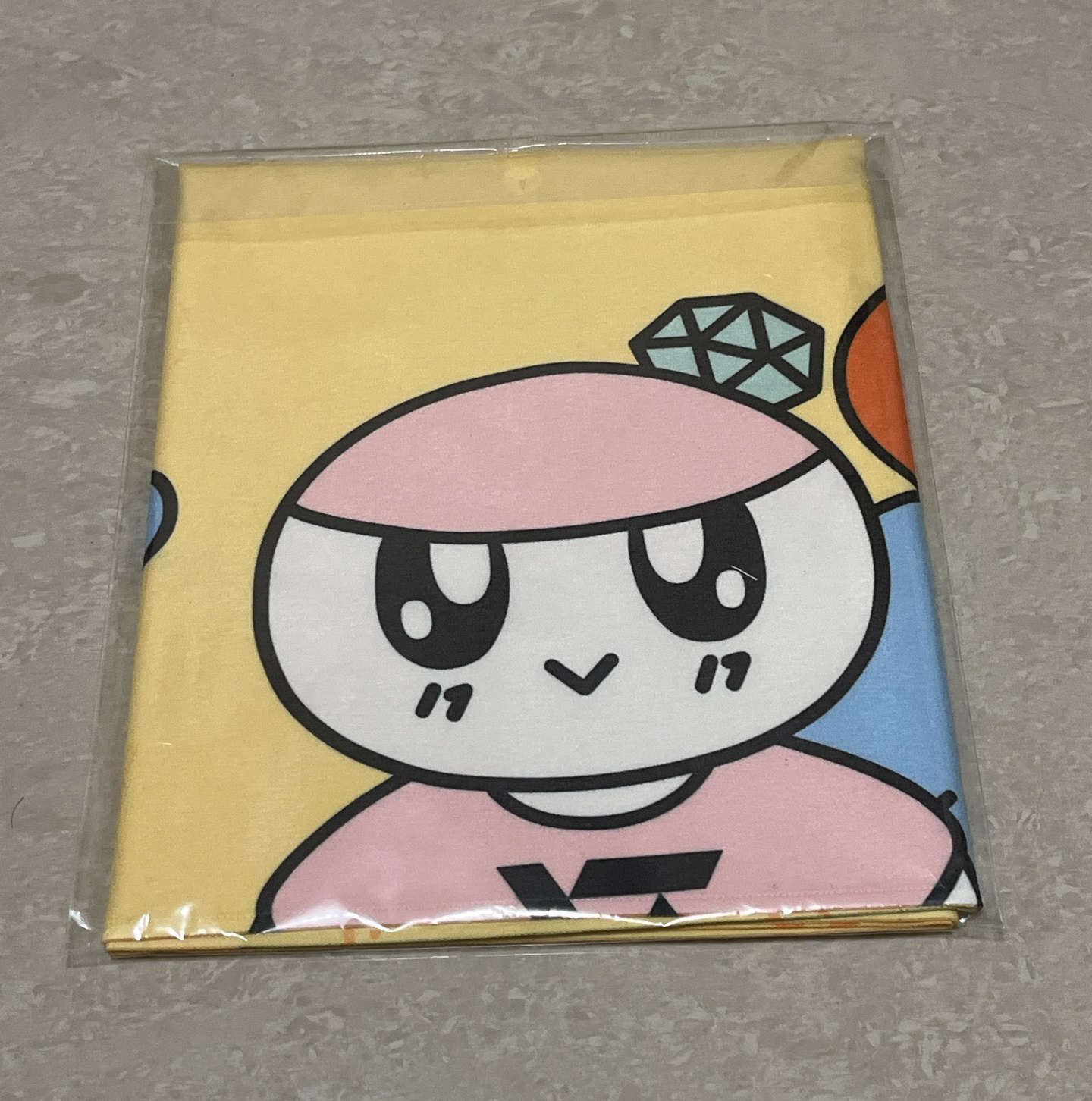 蹦蹦 黃色運動毛巾 