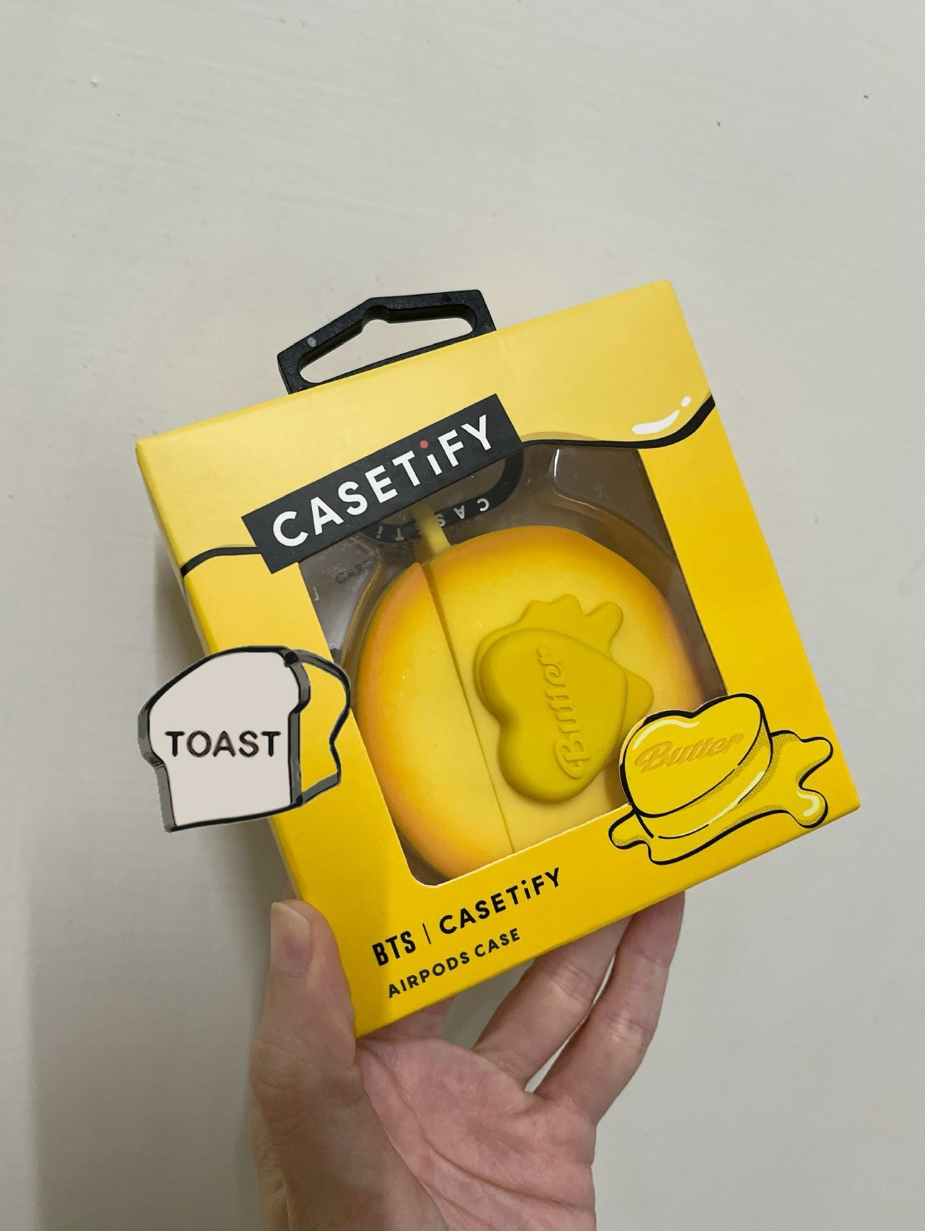BTS x Casetify butter造型airpods保護殼