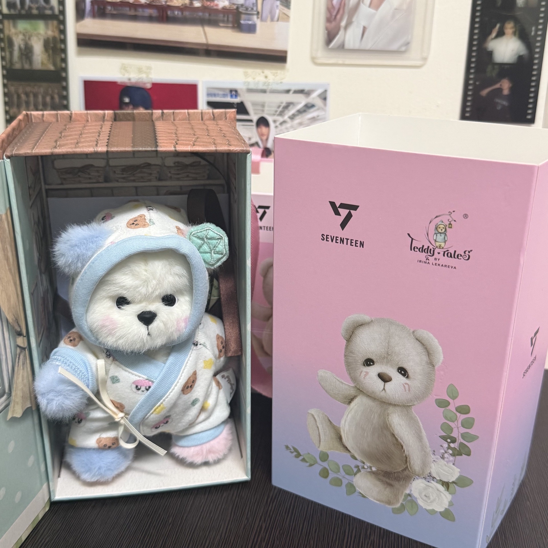 SEVENTEEN 聯名白色莉娜熊 Teddy Tales