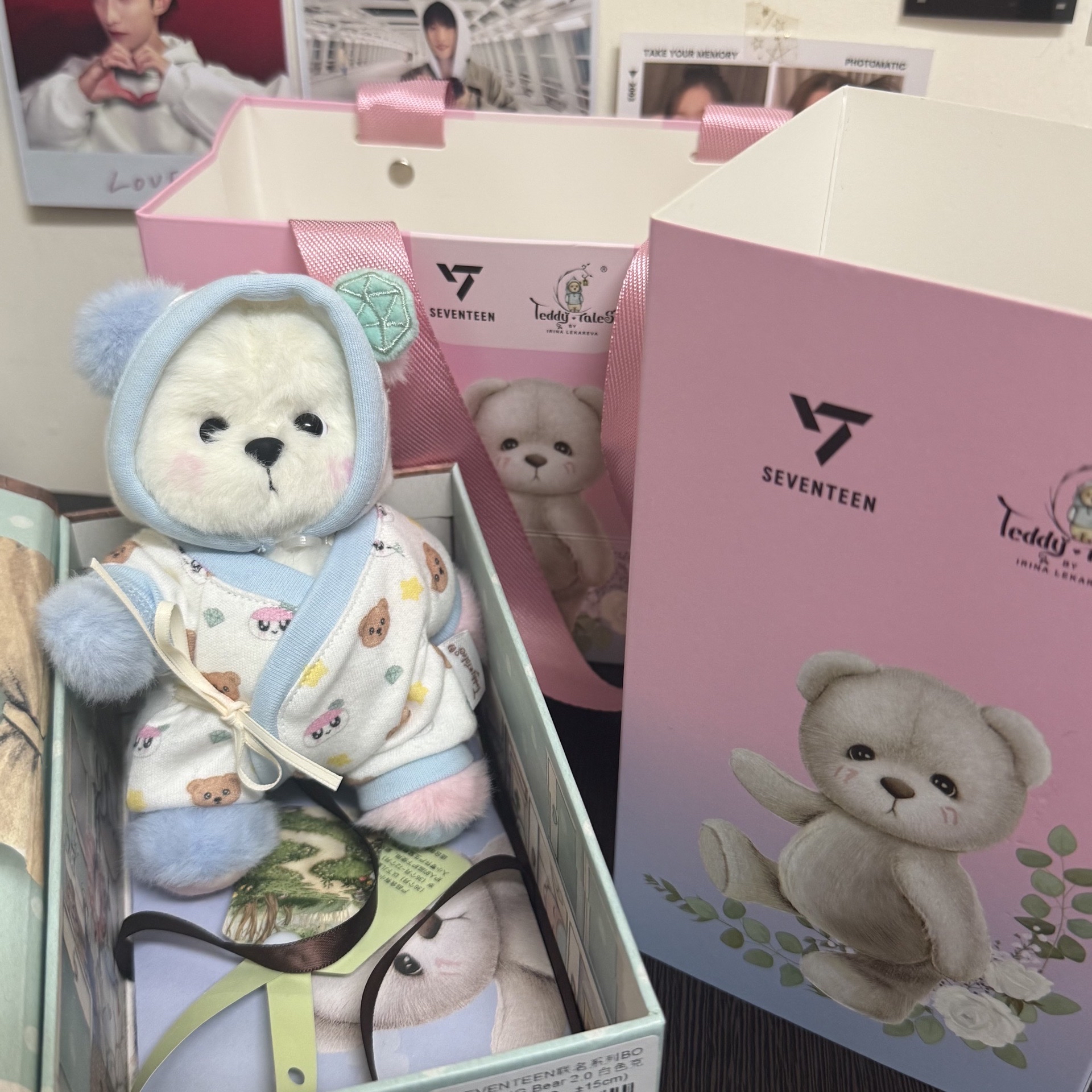SEVENTEEN 聯名白色莉娜熊 Teddy Tales